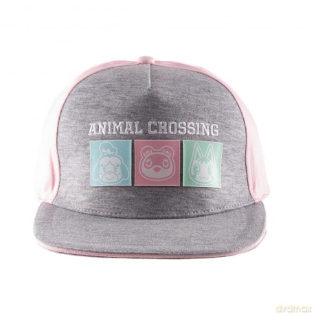 Animal Crossing Snapback Cap Pastel Squares