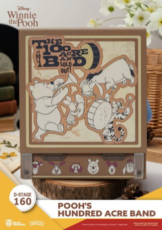 Winnie the Pooh Record Player Series PVC figure Pooh's Hundred Acre Band 12 cm