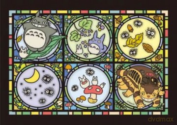My Neighbor Totoro Art Crystal Jigsaw Puzzle Totoro's Forest Letter