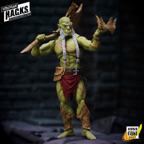 Vitruvian H.A.C.K.S. Action Figure Mighty Orc Sovran Bur'Zagi