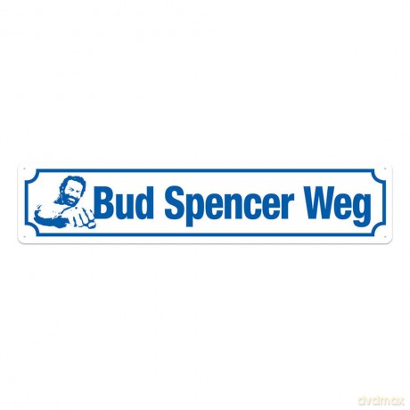 Bud Spencer Tin Sign Bud Spencer Weg 46 x 10 cm