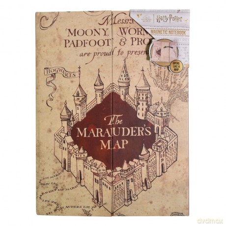 Harry Potter Magnetic A5 Notebook Marauders Map