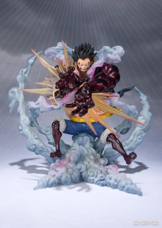 One Piece FiguartsZERO PVC Statue Monkey D. Luffy Gear 4 Leo Bazooka Reissue 18 cm