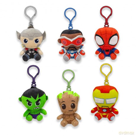 Marvel Plush Keychains 12 cm Assortment (24)