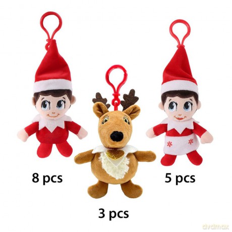 Elf On The Shelf Plush Keychains 12 cm Assortment (16)