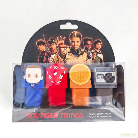 Stranger Thinigs Highlighters 4-Pack