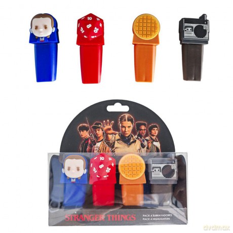 Stranger Thinigs Highlighters 4-Pack