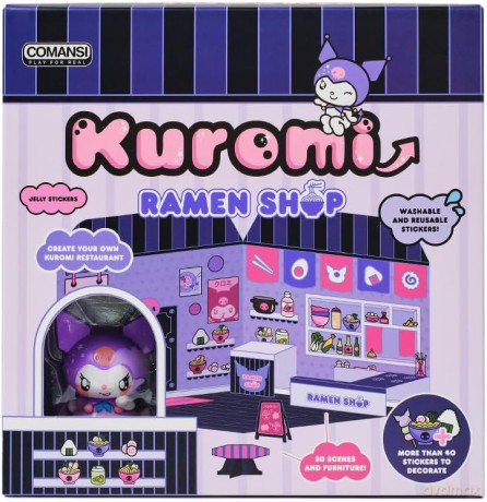 Hello Kitty and Friends Mini figure Sticker House Kuromi Ramen Shop