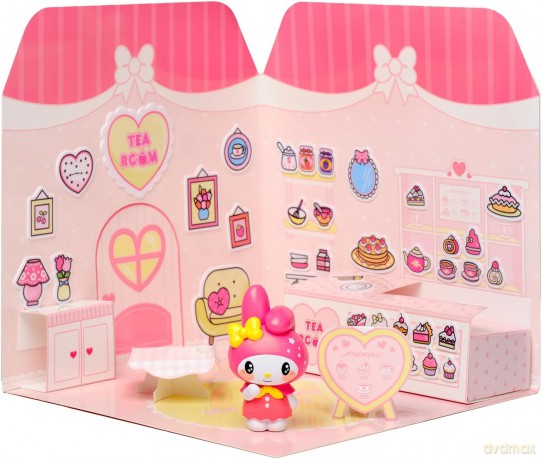 Hello Kitty and Friends Mini figure Sticker House My Melody Tea Room