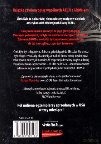 Cel Snajpera Wydanie Kieszonkowe - Chris Kyle [KSIĄŻKA]