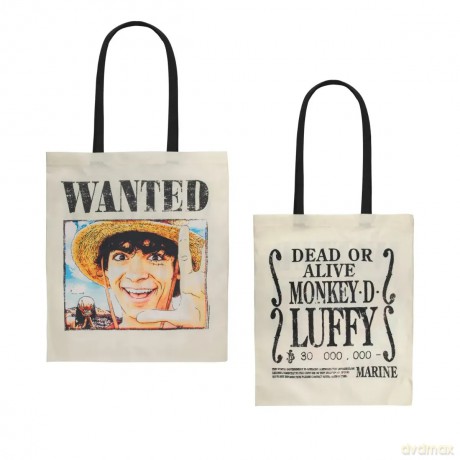 One Piece Torba Materiałowa Wanted Luffy