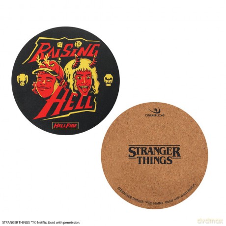 Stranger Things Coaster 4-Pack Hellfire Club