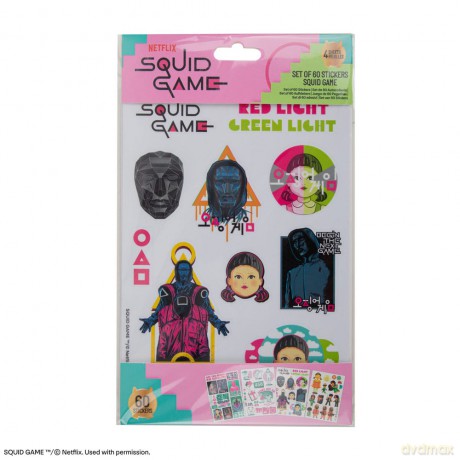 Squid Game zestaw naklejek