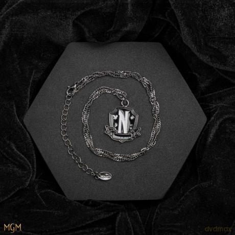 Wednesday Necklace with Pendant Nevermore Academy Black