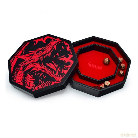 CritStones Arena Dice Tray Red Dragon
