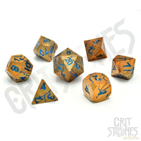 CritStones Metal Dice Set Sundered Spells (7)