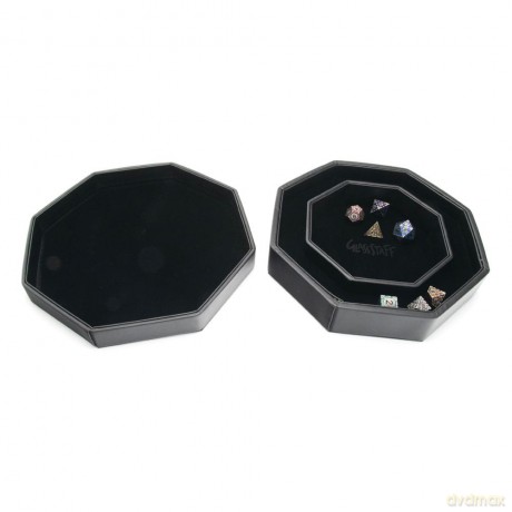 CritStones Arena Dice Tray Black Dragon (Yellow Lid)