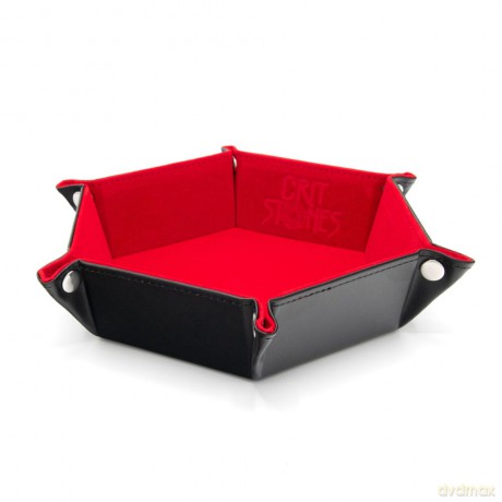 CritStones Folding Dice Tray Red