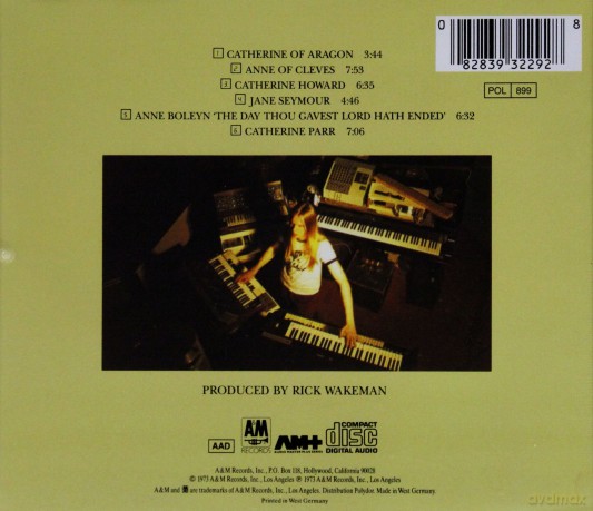 Rick Wakeman: Six Wives Of Henry VIII [CD]