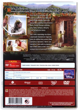 Opowieści z Narnii: Lew, czarownica i stara szafa (Disney) [DVD]