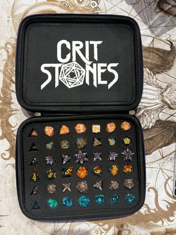 CritStones Dice Case Arcanum Black