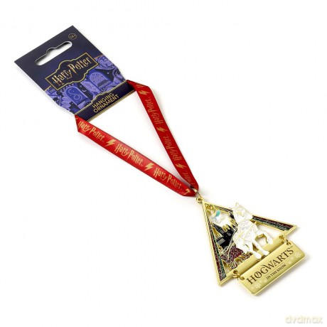 Harry Potter tree ornament Hogwarts in the Snow (Golden Tone)