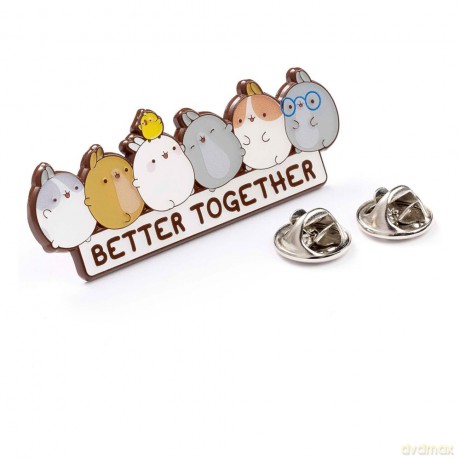 Molang Pin Badge Better Together