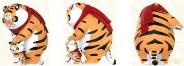 I Am Not Fat Tiger Roaring Love Series Mini Figures 9 cm Display (8)