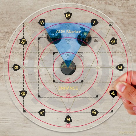 Enhance RPG Series 30ft Spell AoE Damage Template