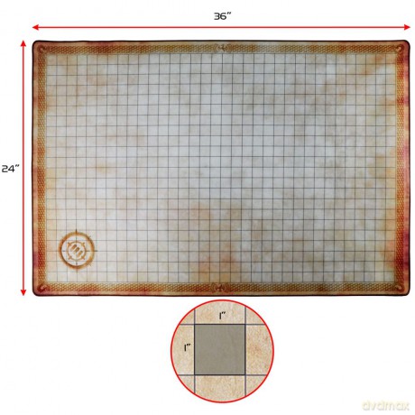 Enhance RPG Series Grid Mat Deluxe Edition DnD Map