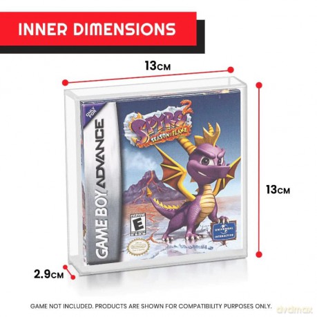 Akrylowe pudełko zabezpieczające 2-Pack for Gameboy/Gameboy Advance Games