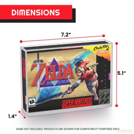 Akrylowe pudełko zabezpieczające 2-Pack for SNES/N64