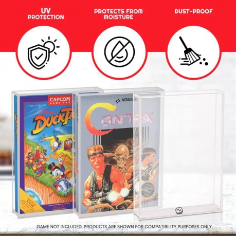 Akrylowe pudełko zabezpieczające 2-Pack for NES Games