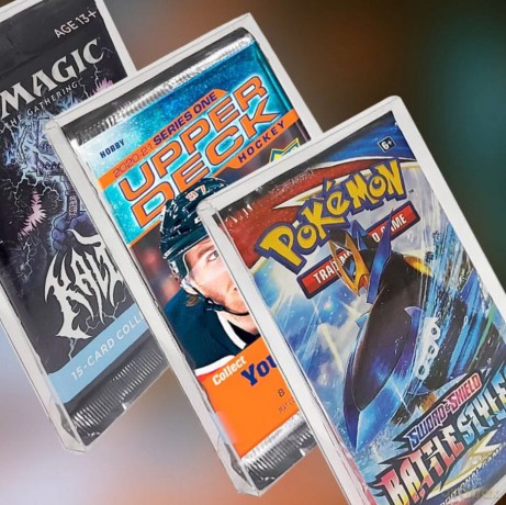 PET Protectors 10-Pack for Booster, Magic, Yu-Gi-Oh Cards