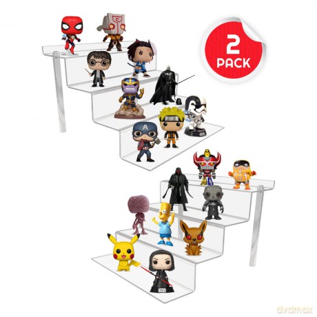 Evoretro Acrylic Shelf Riser 2-Pack RS6