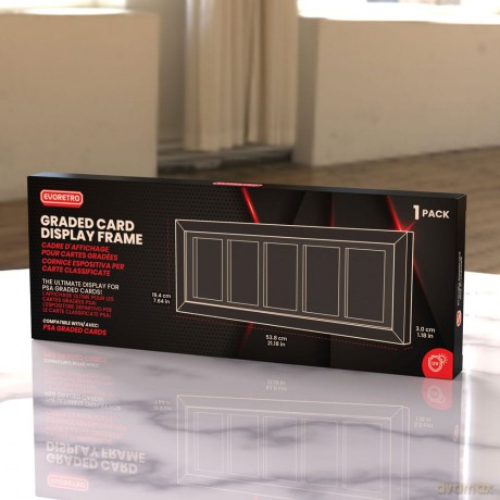 Evoretro Graded Card Display Frame for 5 PSA Graded Cards
