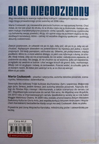 Blog Niecodzienny - Maria Czubaszek [KSIĄŻKA]