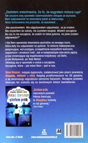 Slumdog Milioner z Ulicy - Vikas Swarup [KSIĄŻKA]