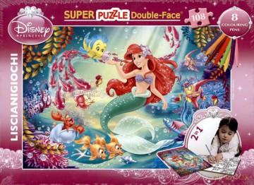 Puzzle 108 Mała Syrenka Dwustronne [PUZZLE]