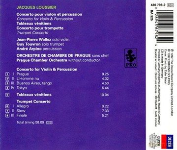 Wallez/Touvron/Pko: Lous:Violin And Trumpet Concs [CD]