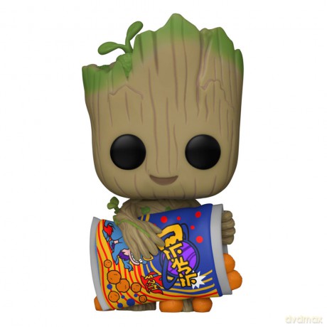 I Am Groot POP! Vinyl Figure Groot w/Cheese Puffs 9 cm