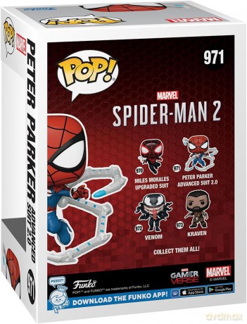 Spider-Man 2 POP! Games Vinyl Figure Peter Parker Suit 9 cm