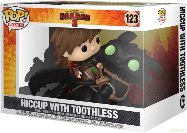 How to Train Your Dragon POP! Rides Deluxe Vinyl Hiccup w/Toothless 9 cm