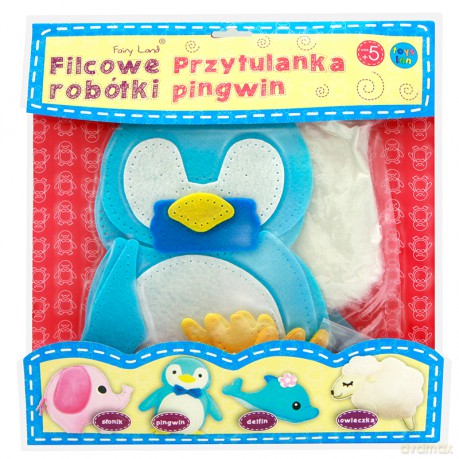 Pingwin Przytulanka Filcowe Robótki [ZABAWKA]