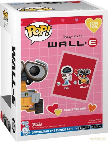 Wall-E Valentines POP! Disney Vinyl Figure Wall-E 9 cm