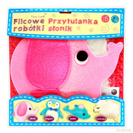 Słoń Przytulanka Filcowe Robótki [ZABAWKA]