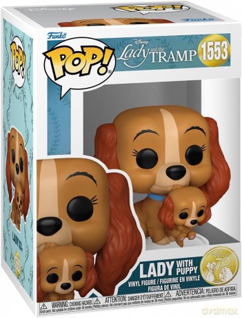 Lady and the Tramp POP! Disney Vinyl Figure Lady w/puppy 9 cm
