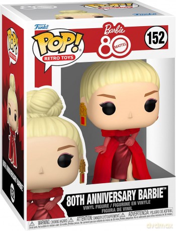 Mattel 80th Anniversary POP! Retro Toys Vinyl Figure Barbie 9 cm