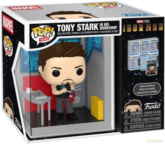 Marvel POP! Nooks Vinyl Figure Tony's Garage 9 cm