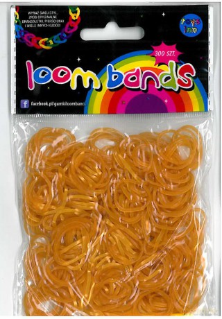 Gumki Loom Bands 300 Szt Złote [ZABAWKA]